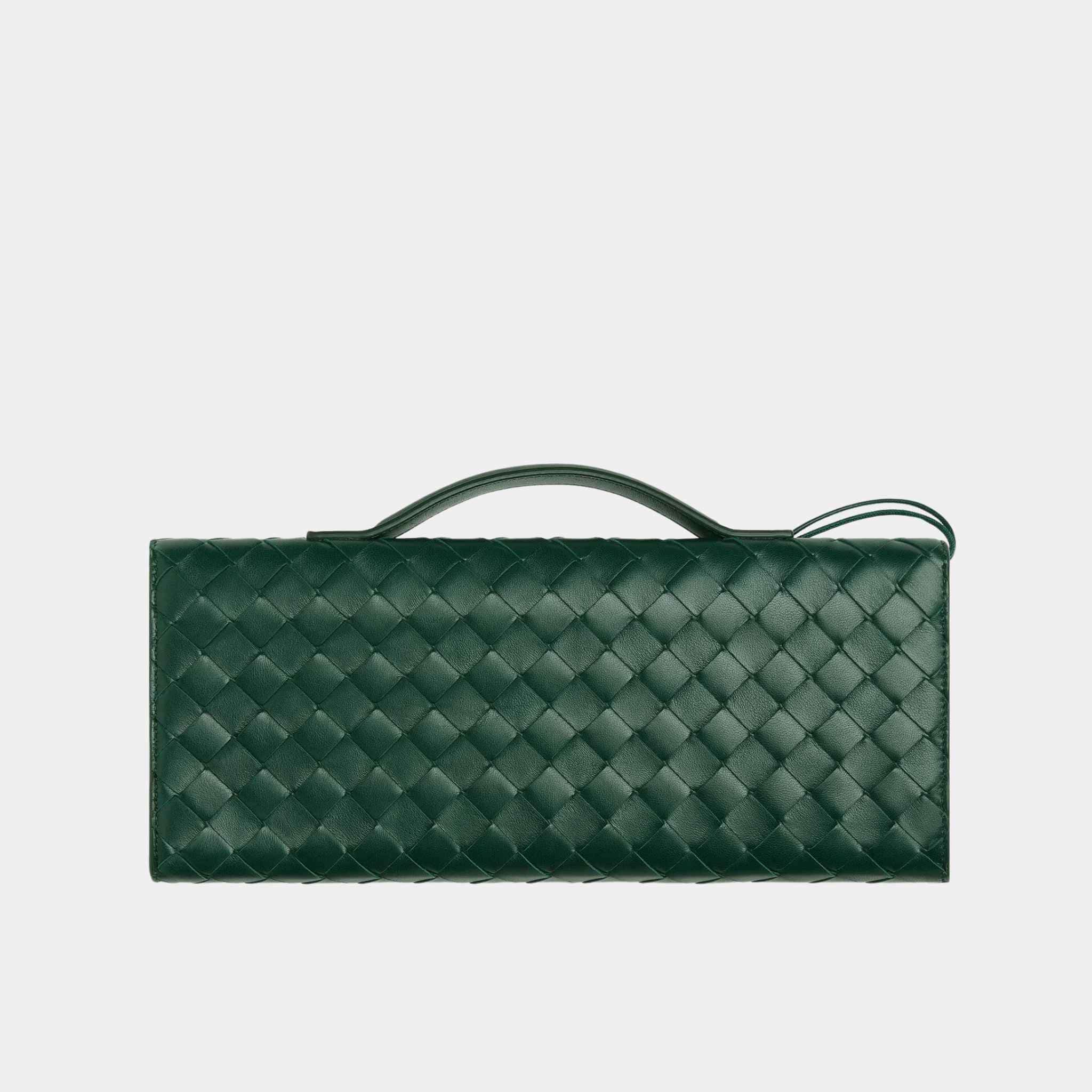 Andiamo Top Handle Clutch Intrecciato Leather - Image 3