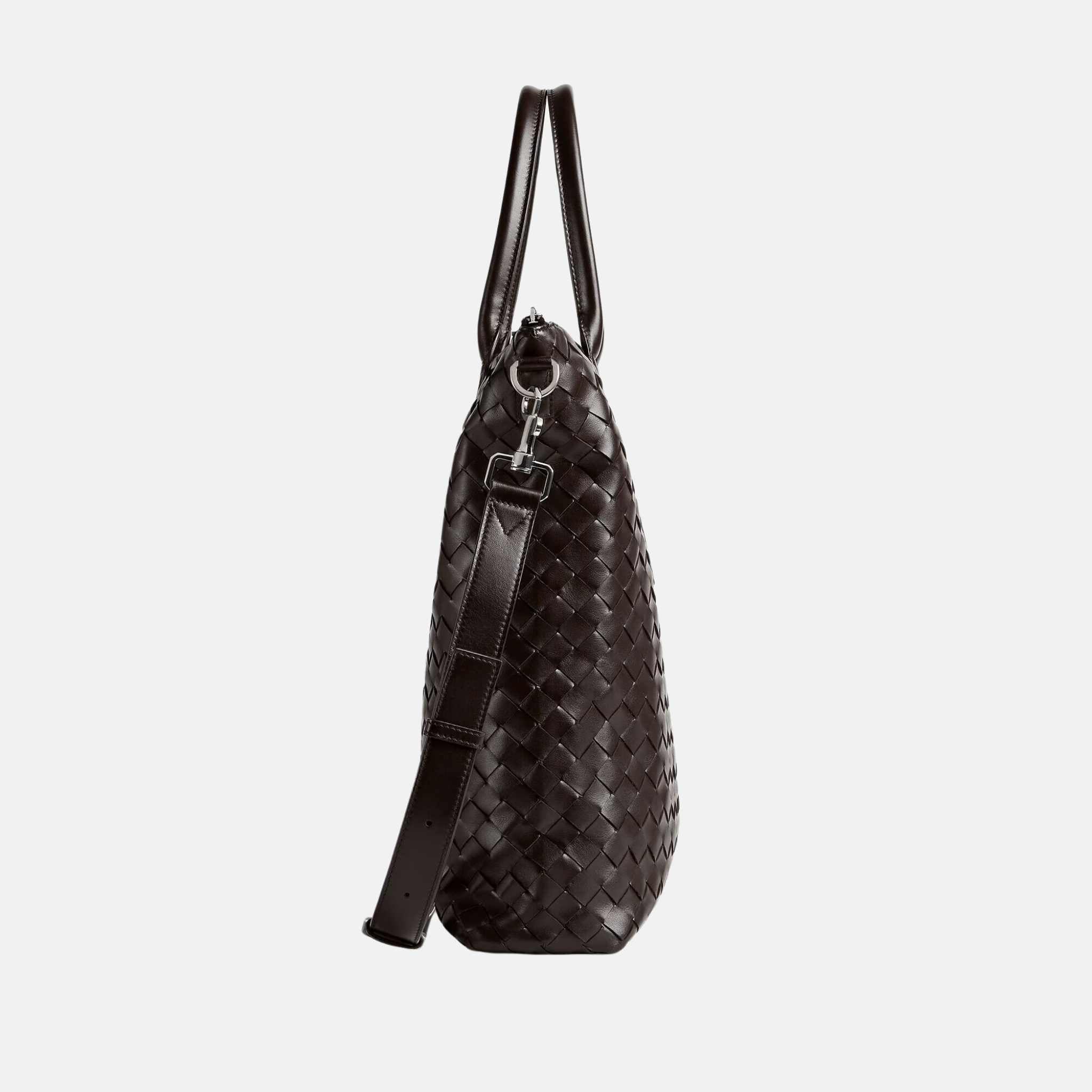 Intrecciato Zipped North South Tote Bag - Image 3