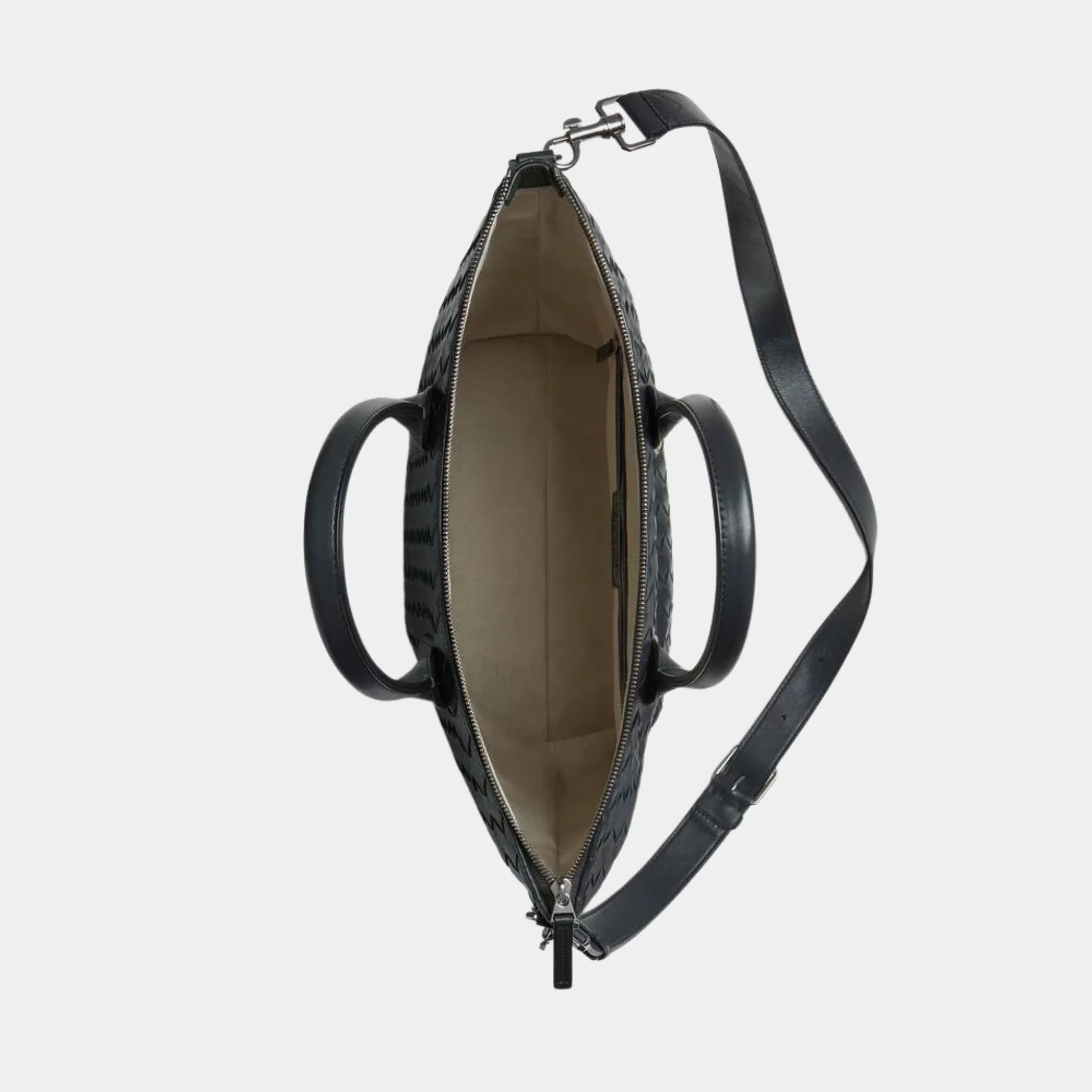 Intrecciato Zipped North South Tote Bag - Image 5