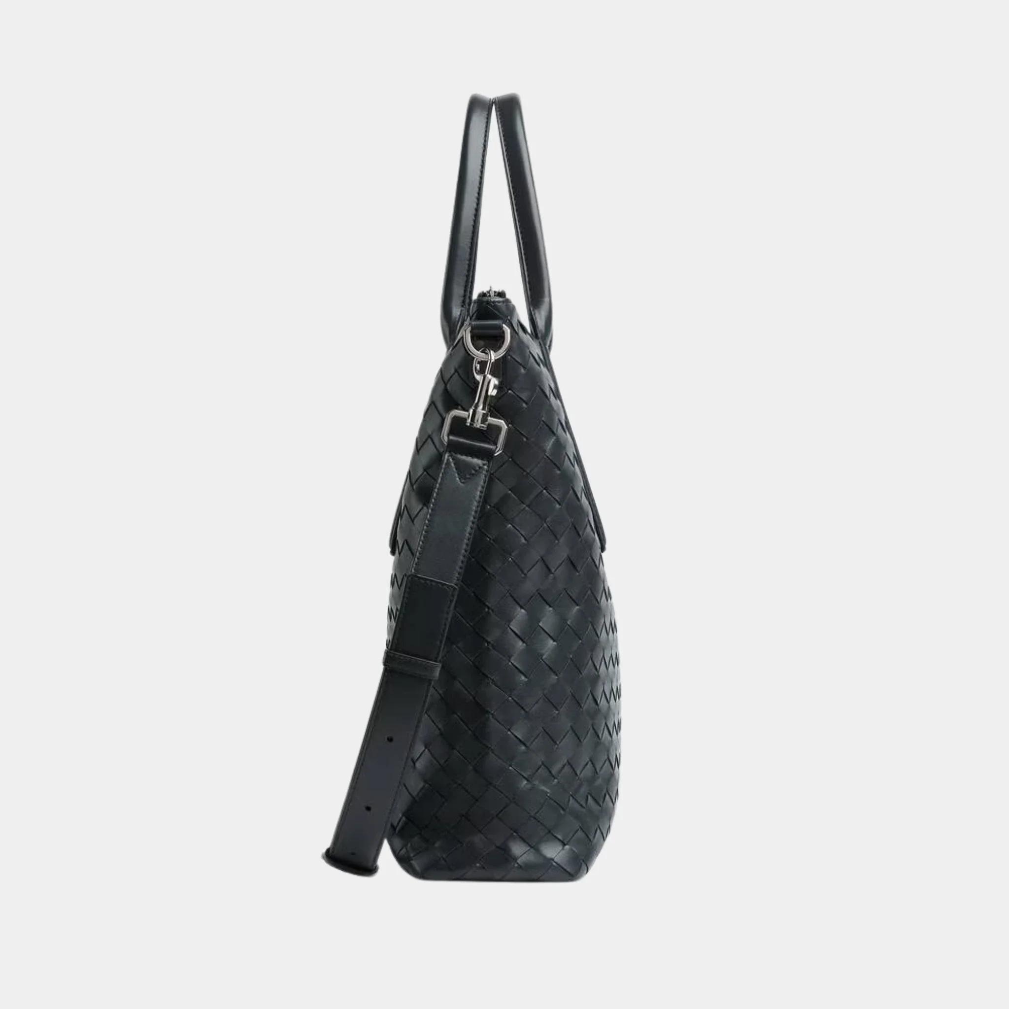 Intrecciato Zipped North South Tote Bag - Image 6