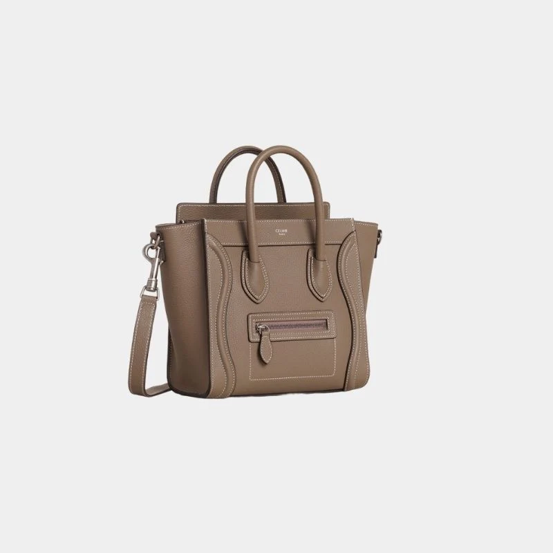 Nano Luggage Bag In Drummed Calfskin Handbag - Image 2