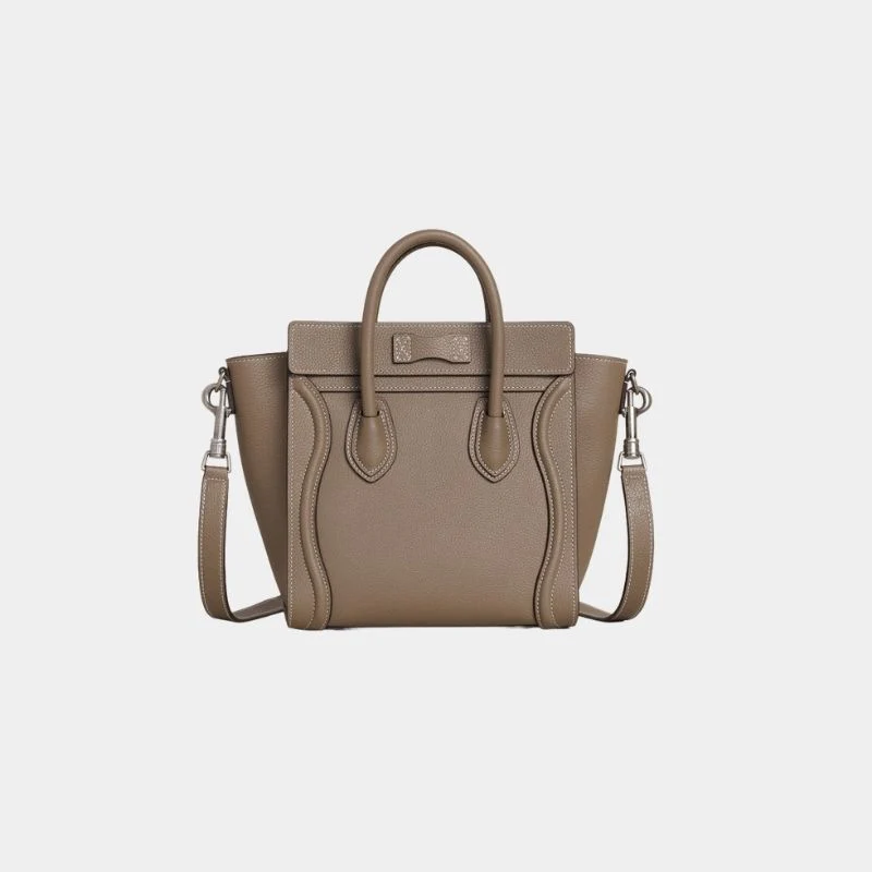 Nano Luggage Bag In Drummed Calfskin Handbag - Image 3
