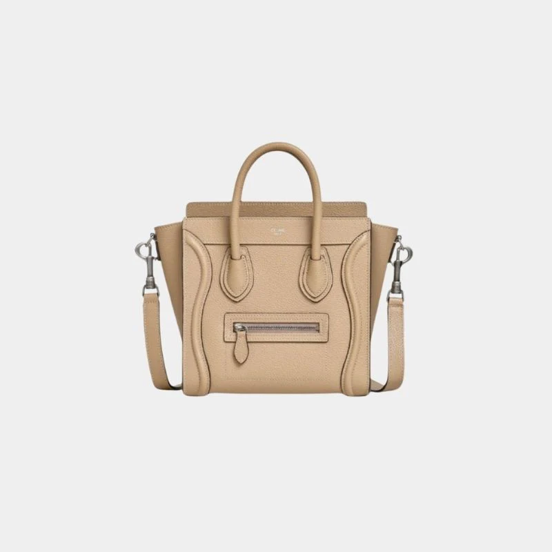 Nano Luggage Bag In Drummed Calfskin Handbag - Image 4
