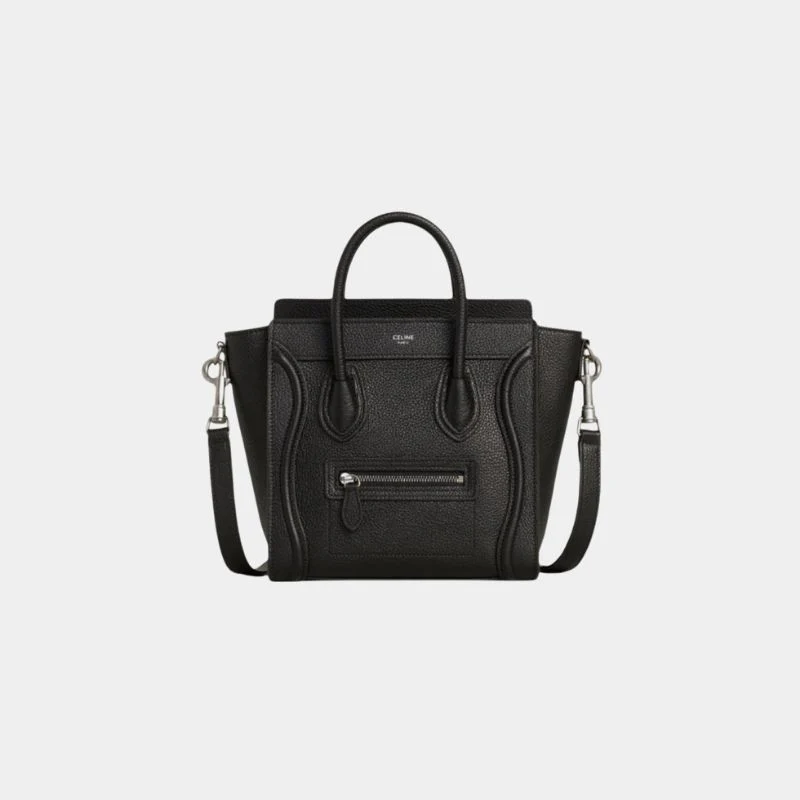 Nano Luggage Bag In Drummed Calfskin Handbag - Image 5