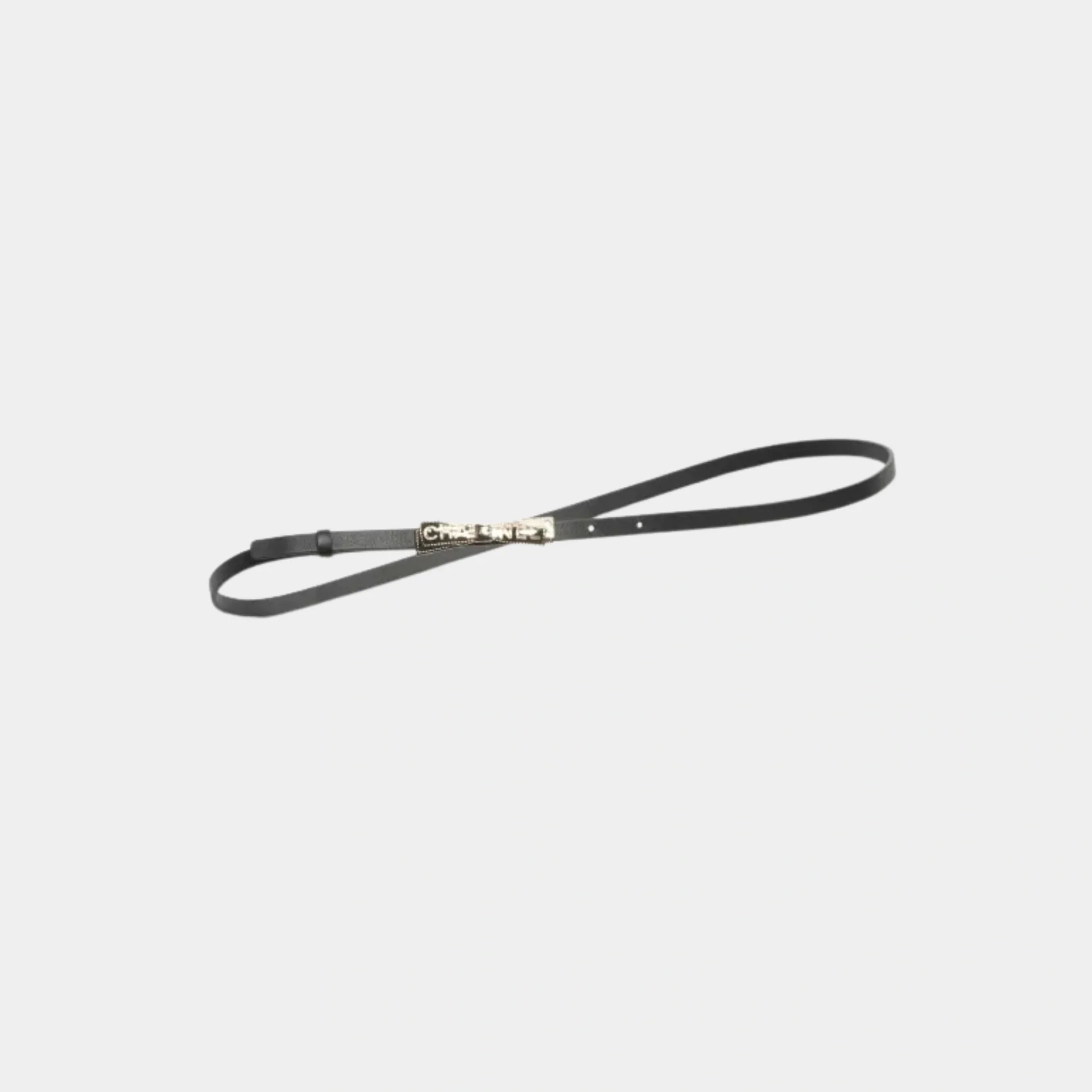 Belt Calf & Metal Black Gold And Silver