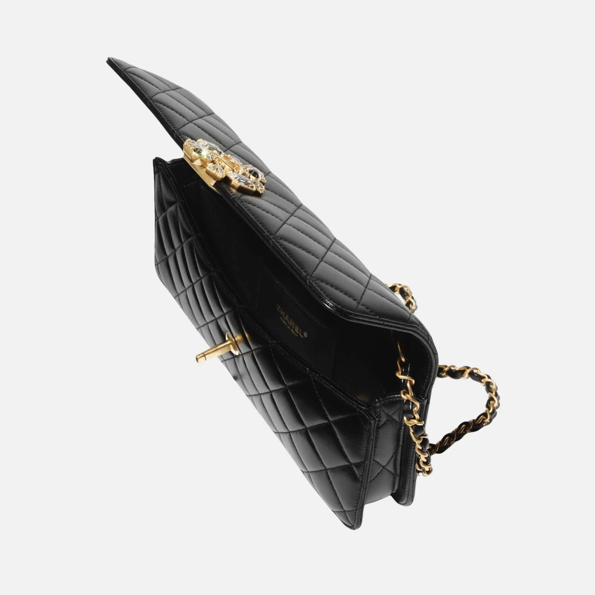Clutch Lambskin in Black - Image 2