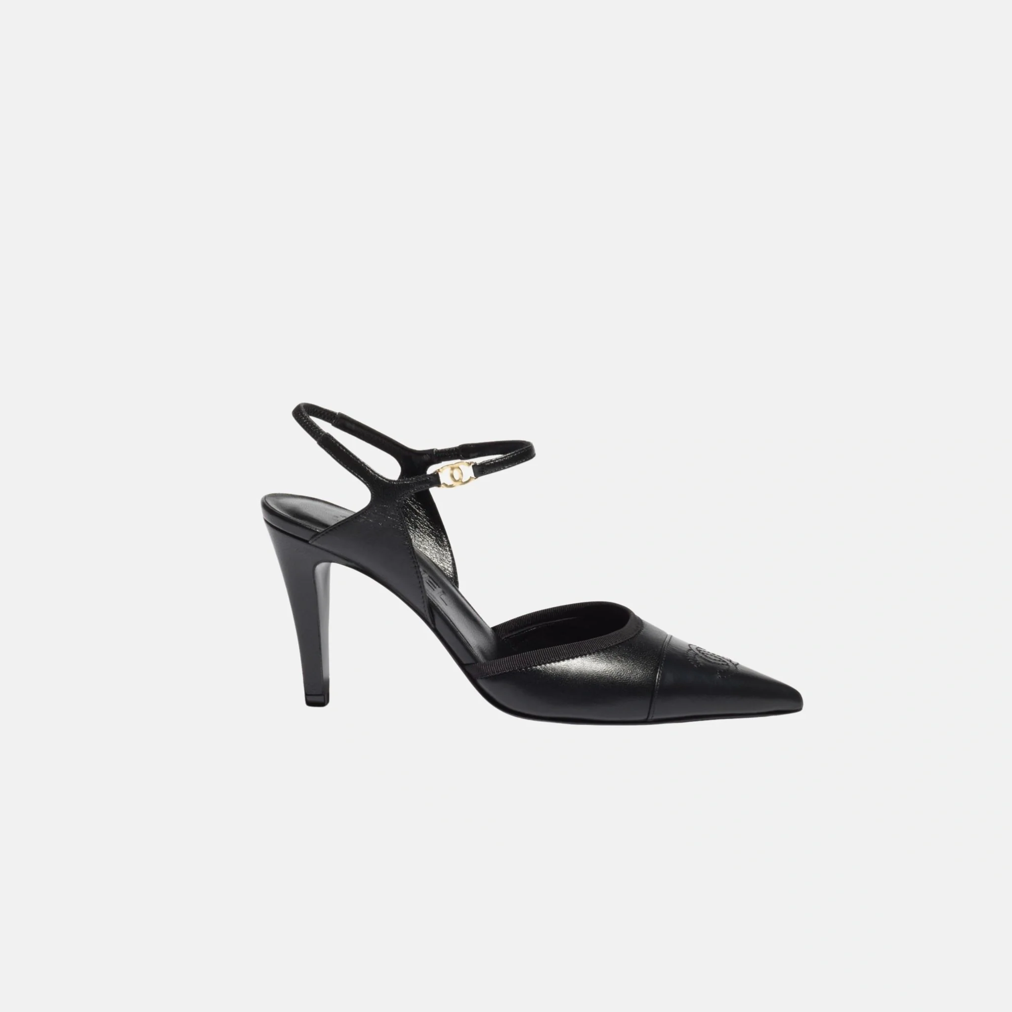 Heel Slingbacks in Iridescent Lambskin