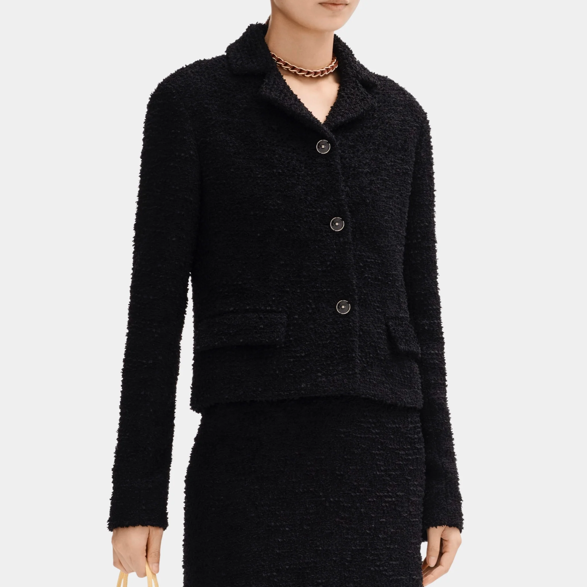Jacket in Black Tweed