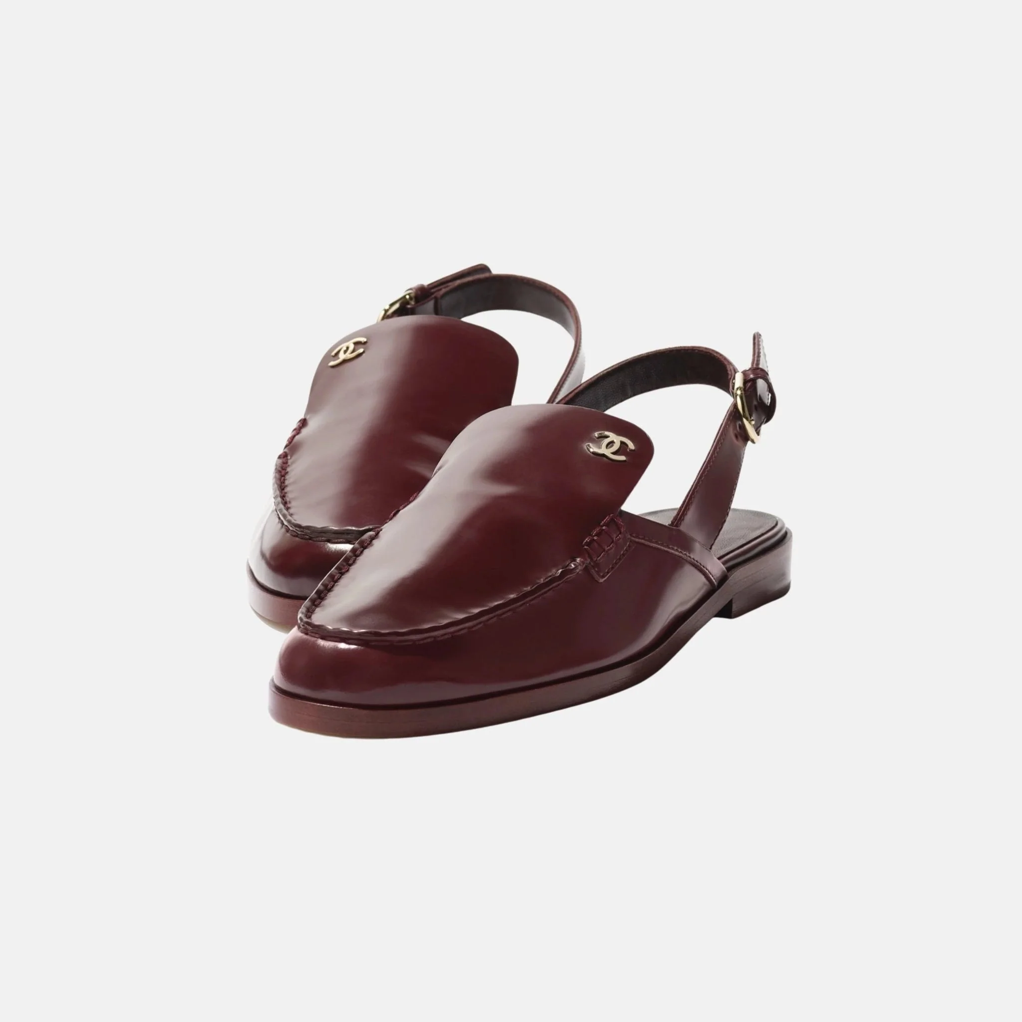 Slingbacks in Shiny Calfskin - Image 9