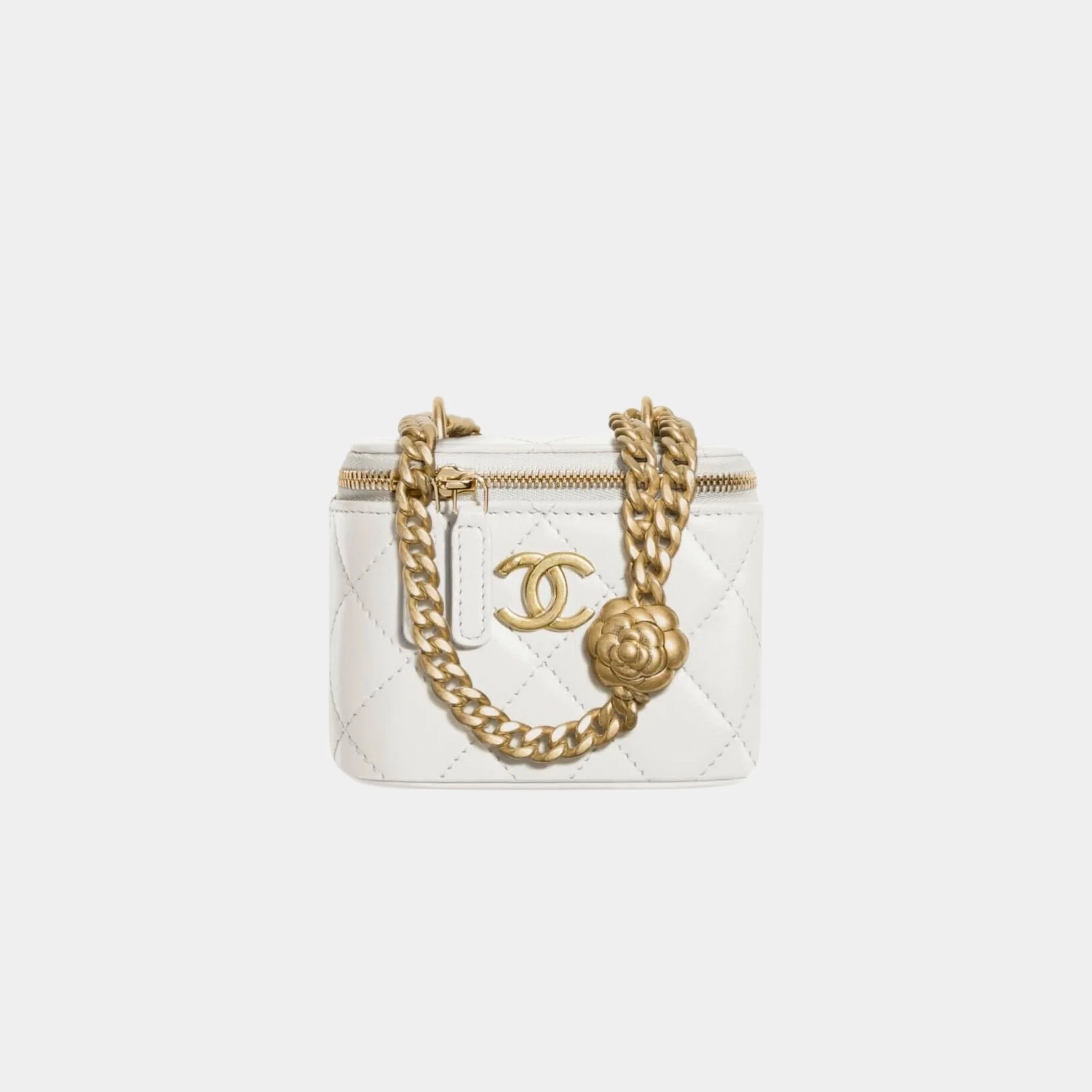 Small Vanity with Chain in Lambskin - Image 2