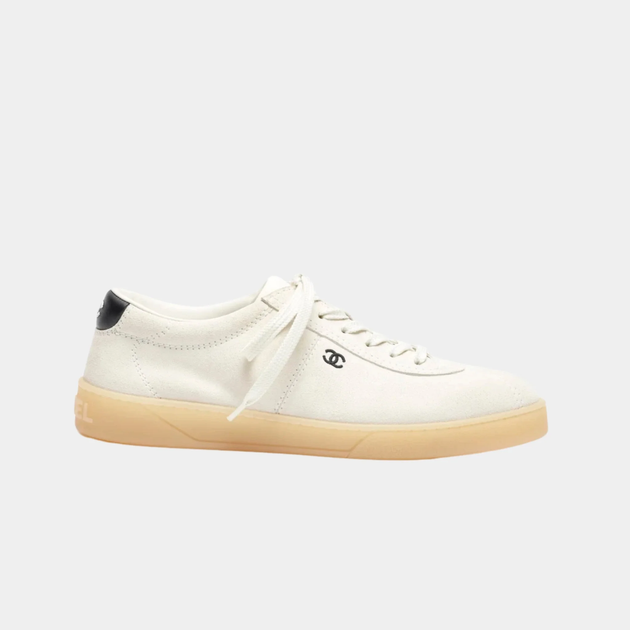 Trainers in Velvet Calfskin & Calfskin
