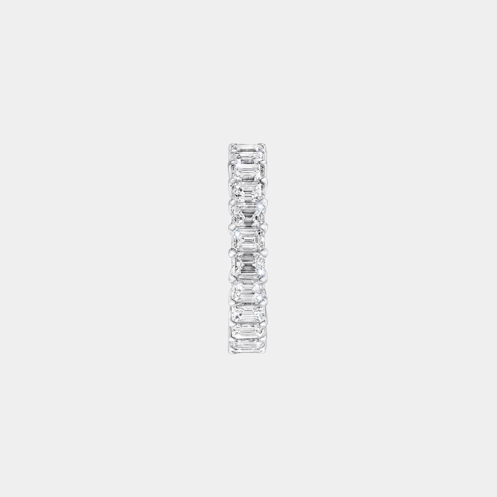 Classic Graff Claw Set Emerald Cut Diamond Eternity Ring - Image 2