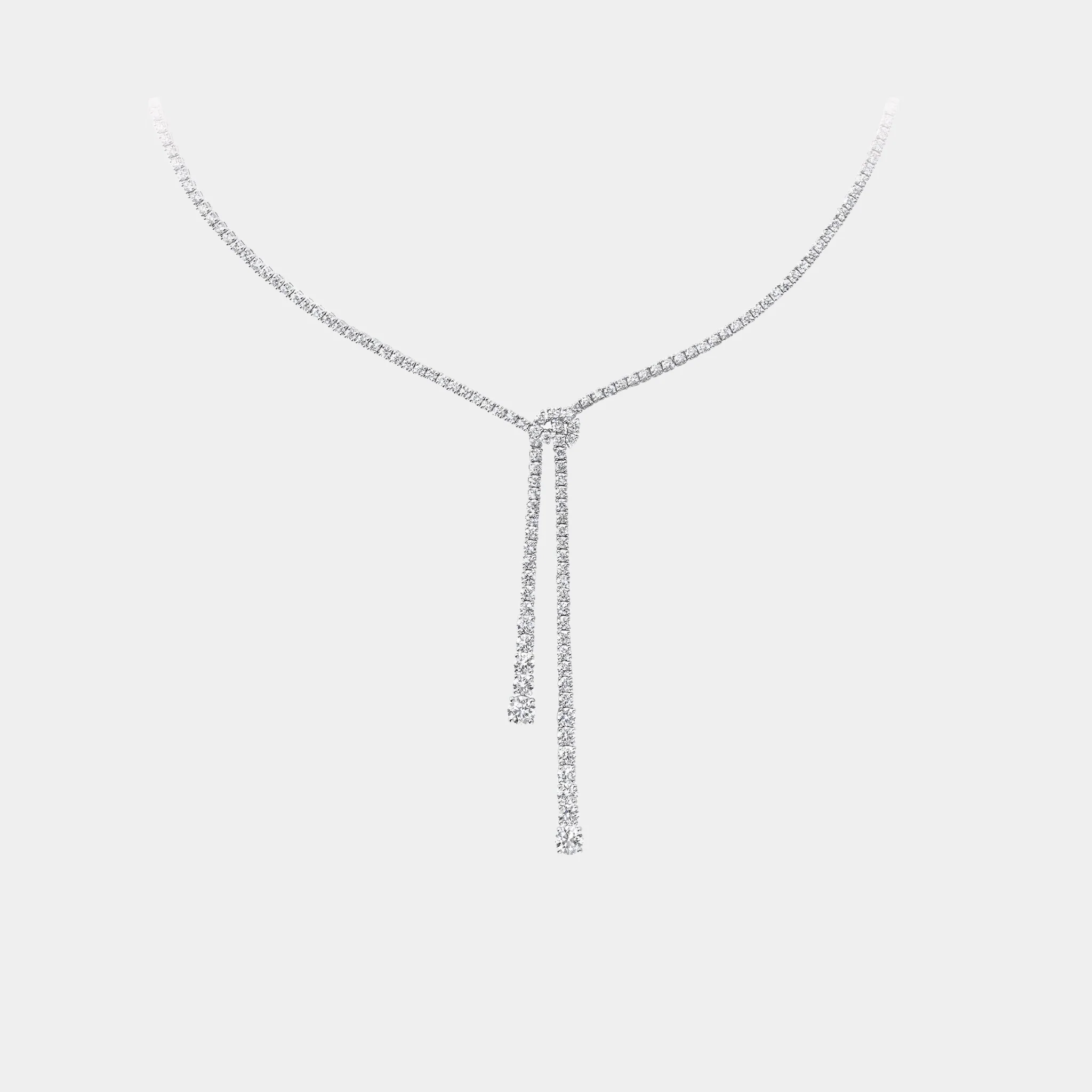 Classic Graff Diamond Double Strand Knot Necklace