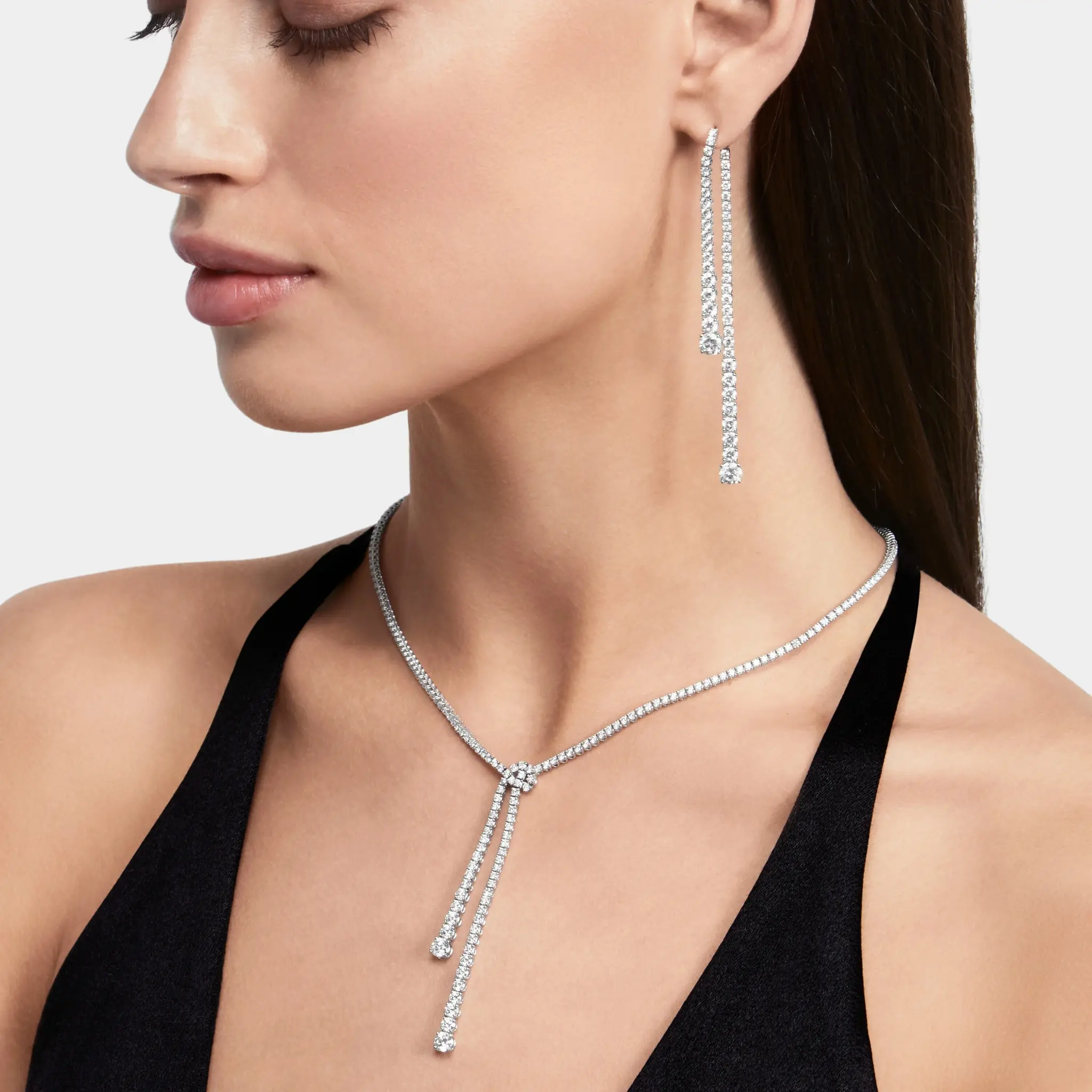 Classic Graff Diamond Double Strand Knot Necklace - Image 2