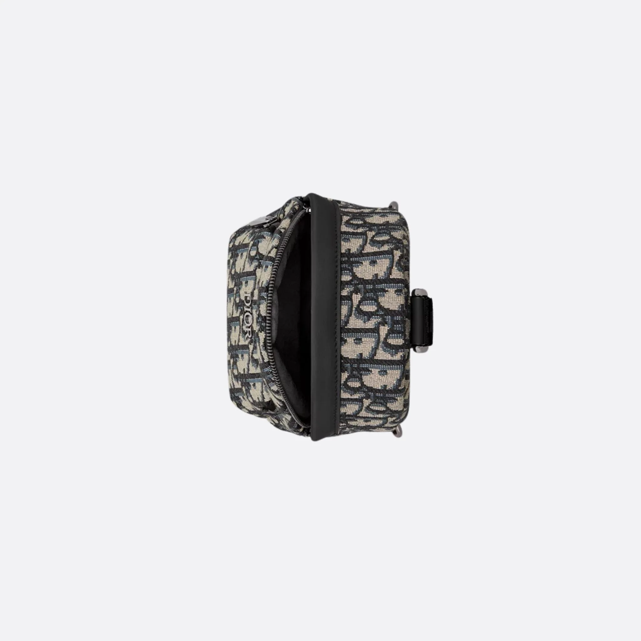 Kids Nano Rider Sling Bag Beige And Blue Dior Oblique Jacquard - Image 3