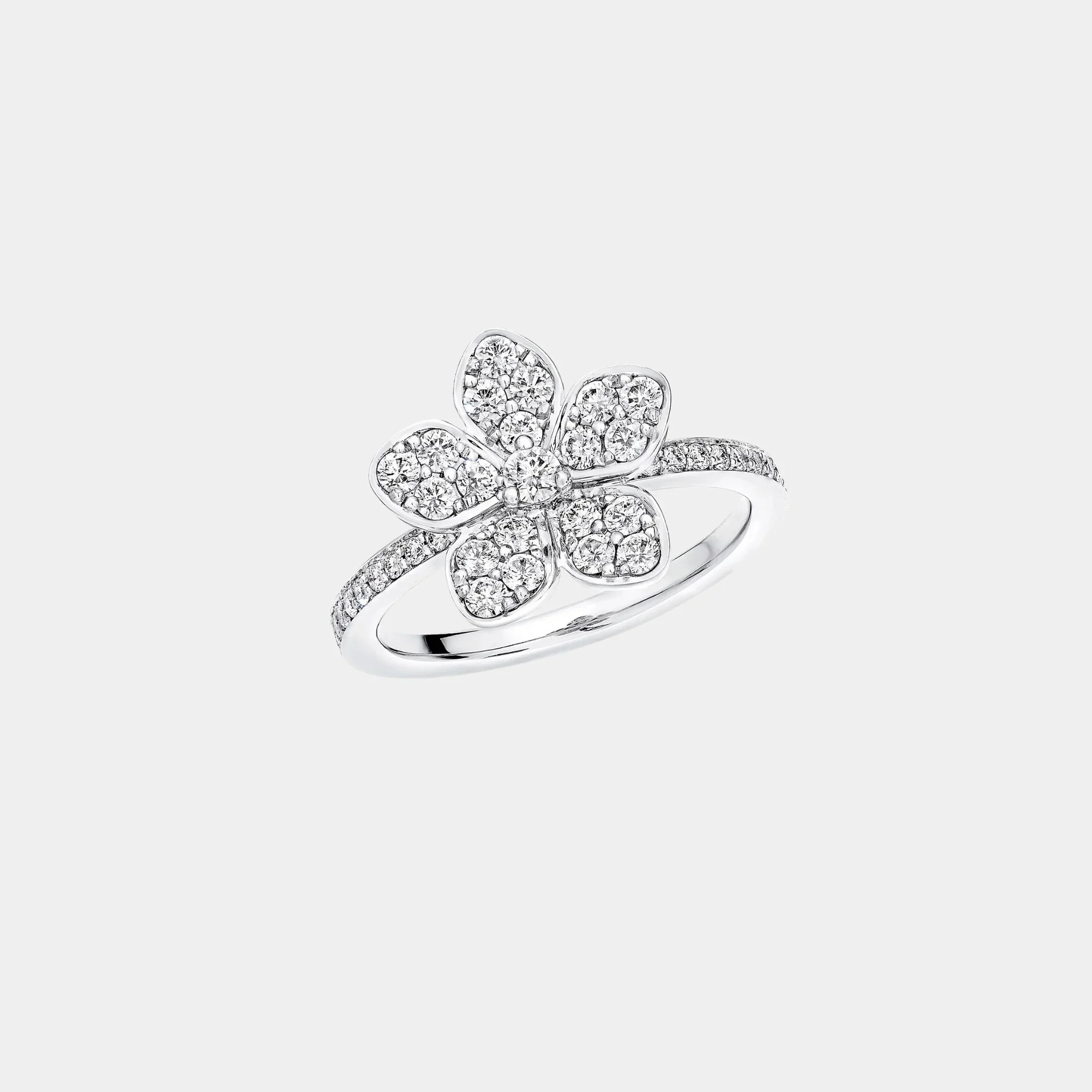 Wild Flower Pavé Diamond Ring