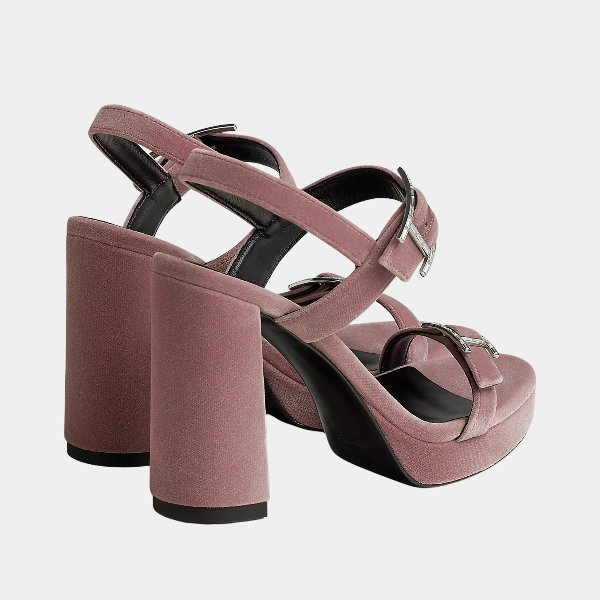 Bossa High Heel Sandal in Velvet - Image 6