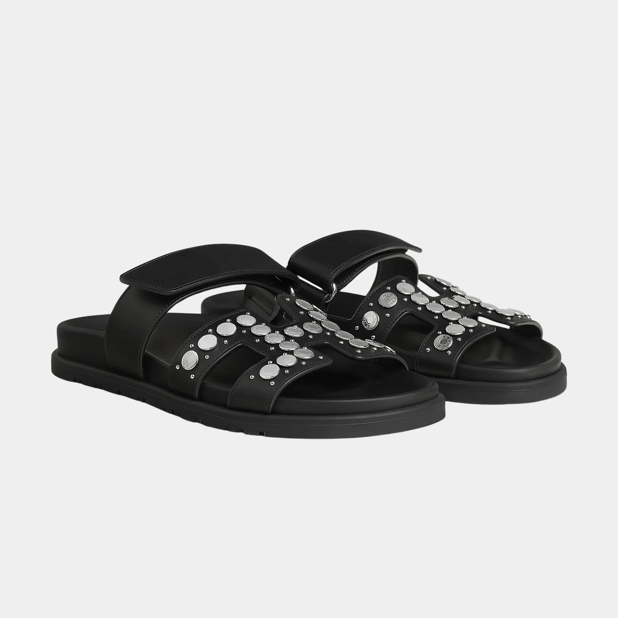 Chypre Sandal in Calfskin with Clou De Selle Stud