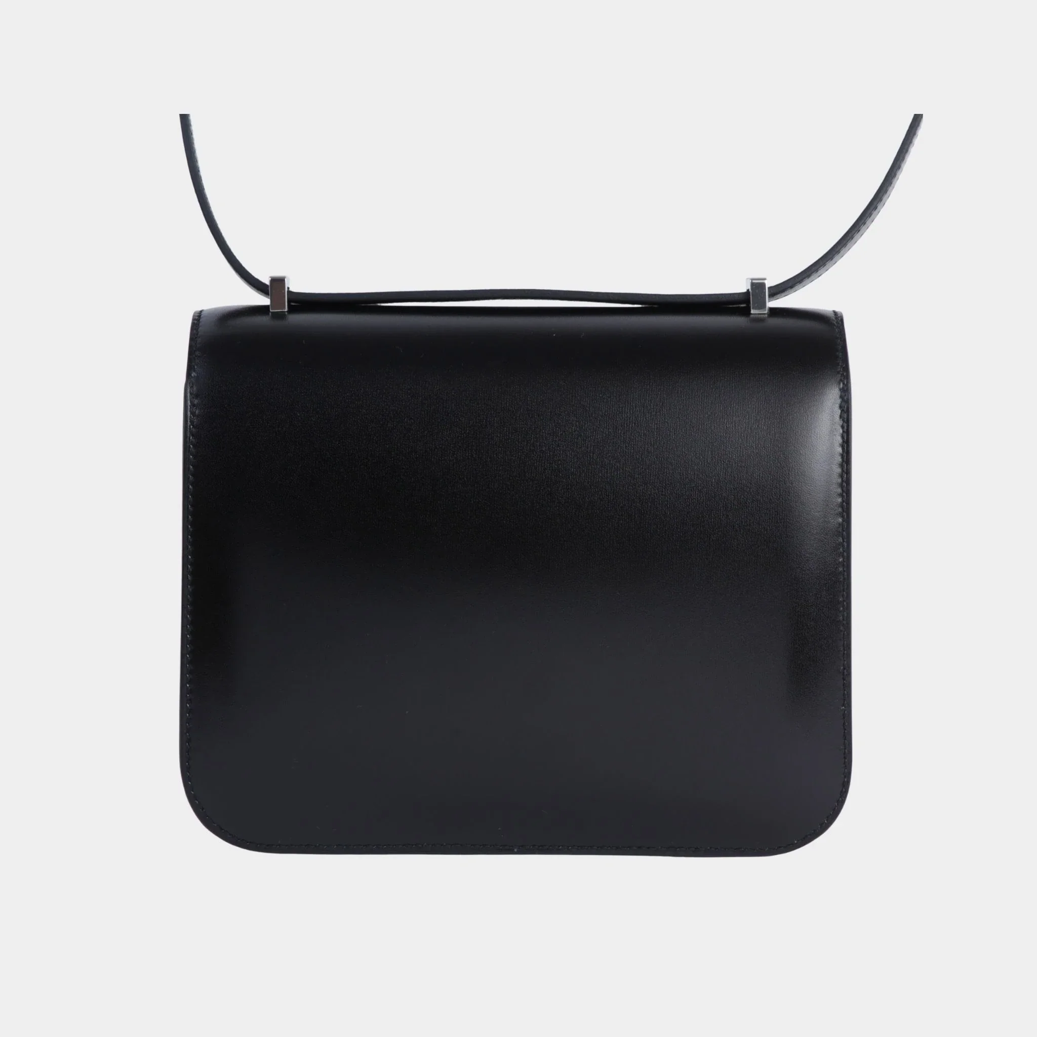 Constance Mini Box Calfskin Black PHW - Image 2