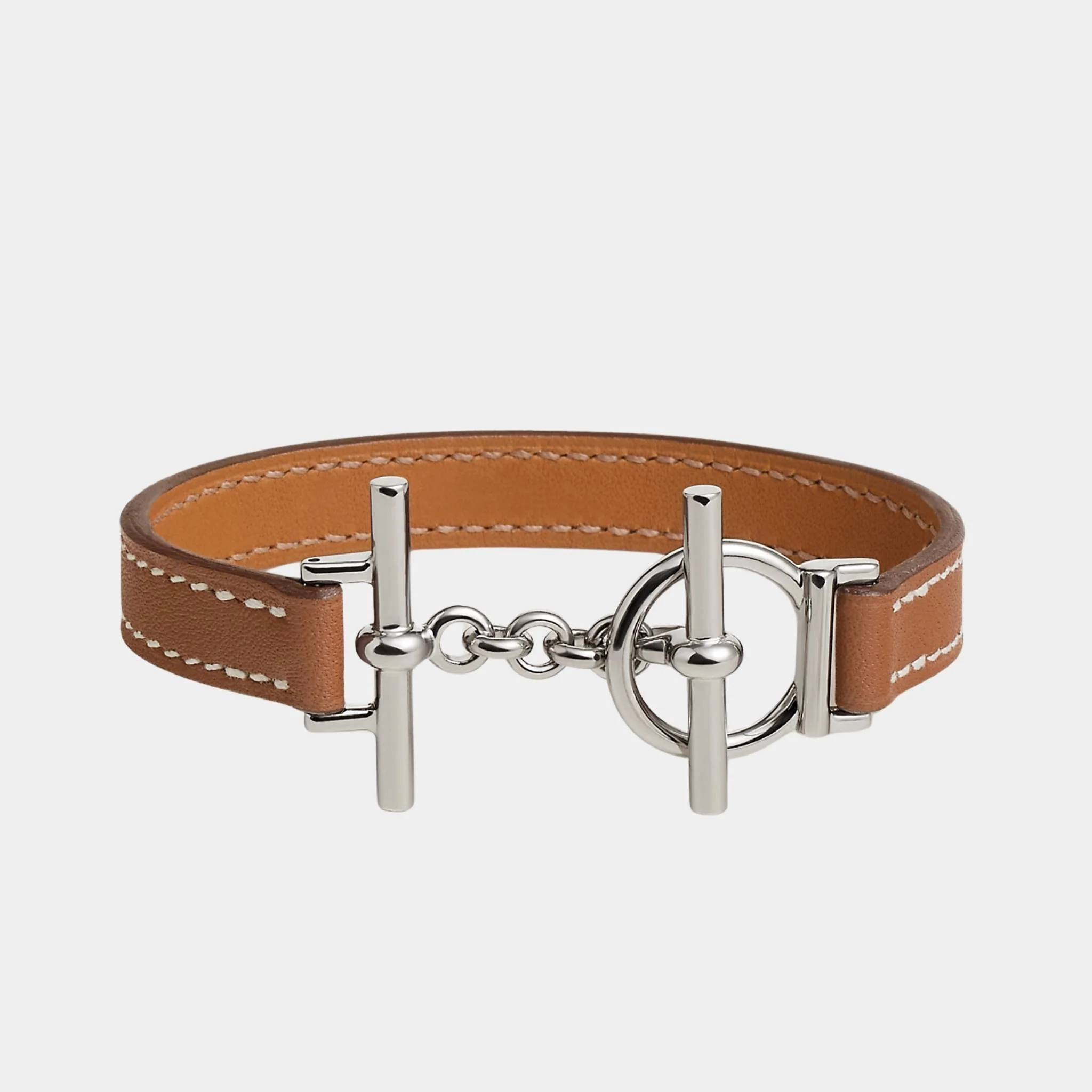 Croisiere Simple Tour Bracelet Swift Calfskin Palladium - Image 2