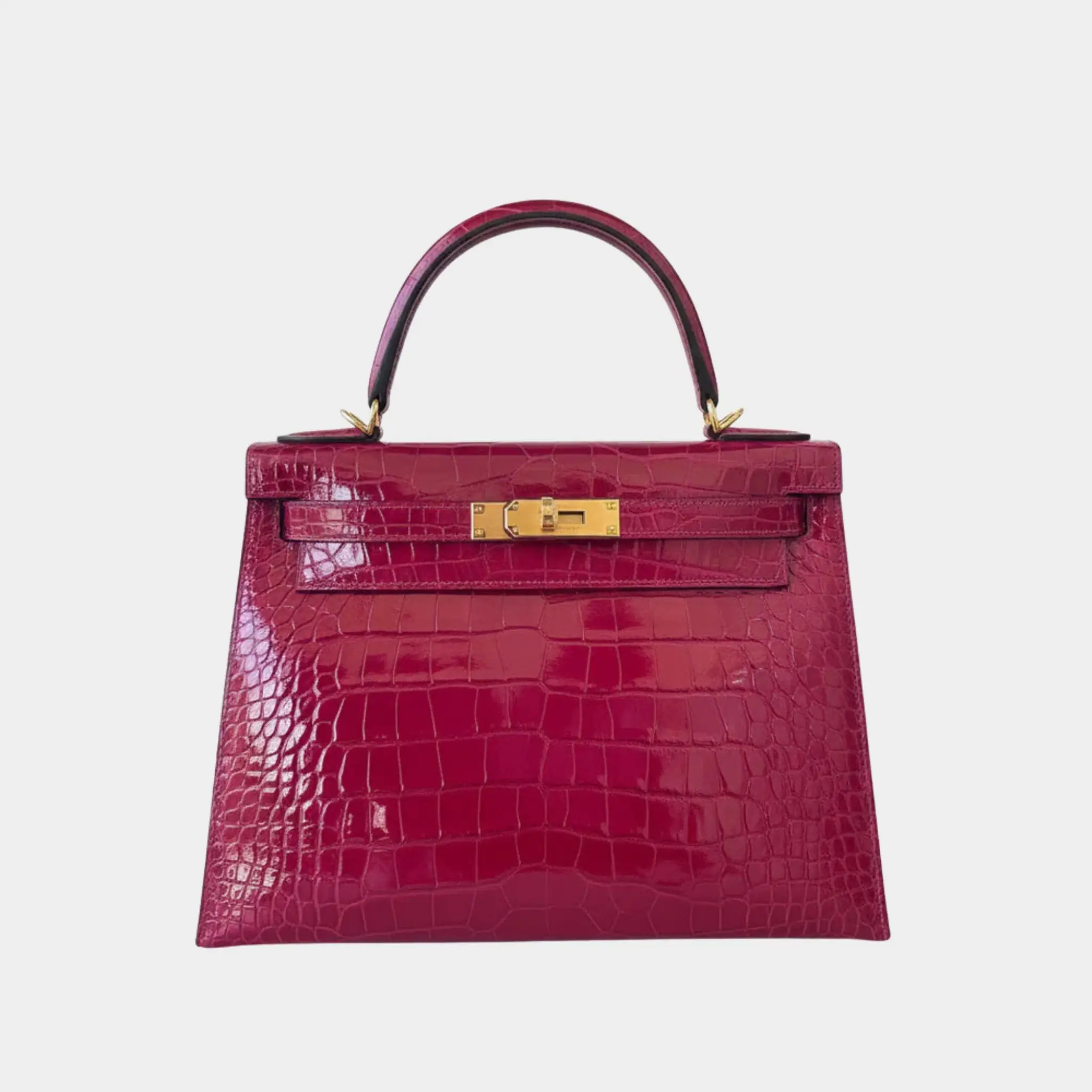 Kelly 28 Alligator Mississippiensis Lisse Rose Pourpre GHW