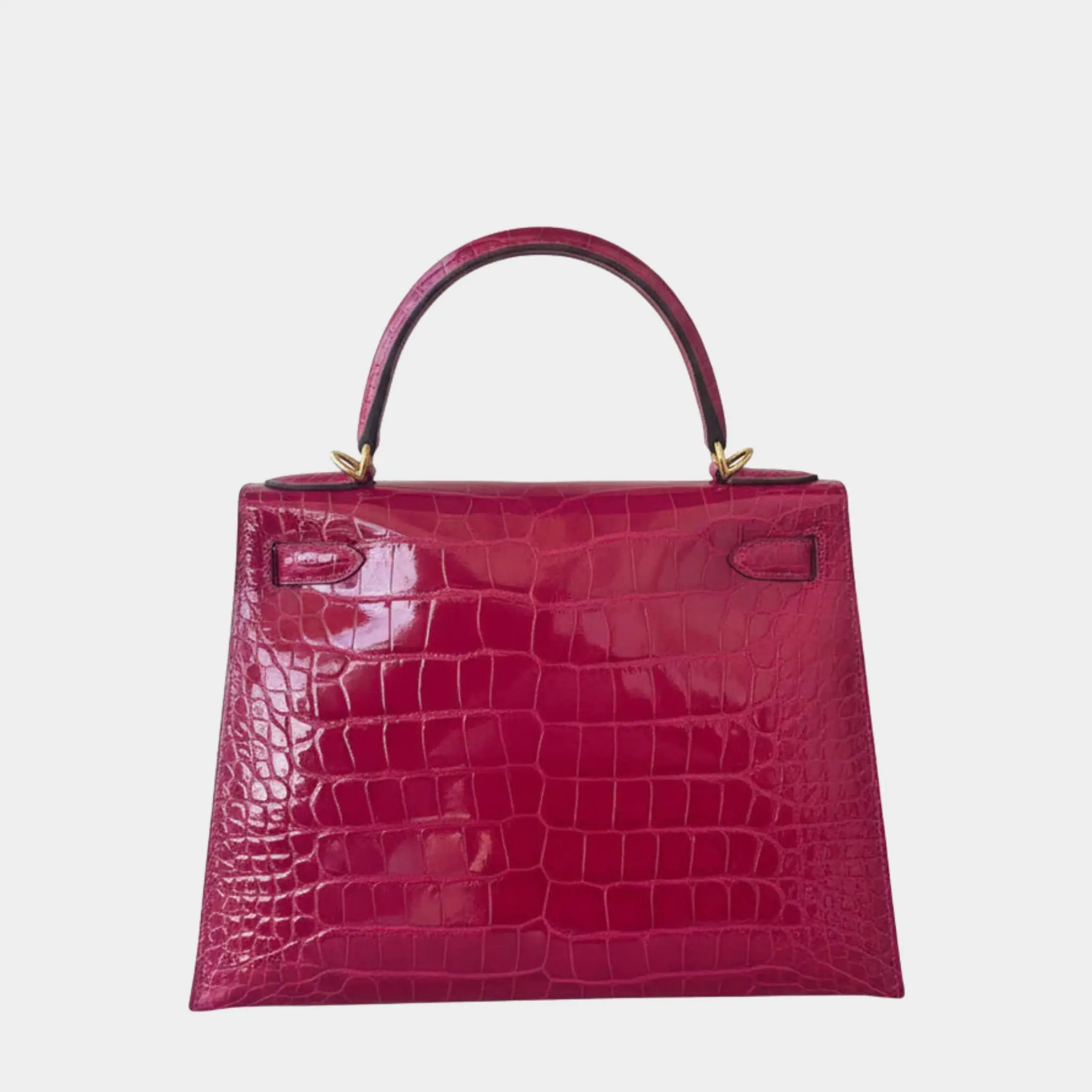 Kelly 28 Alligator Mississippiensis Lisse Rose Pourpre GHW - Image 2