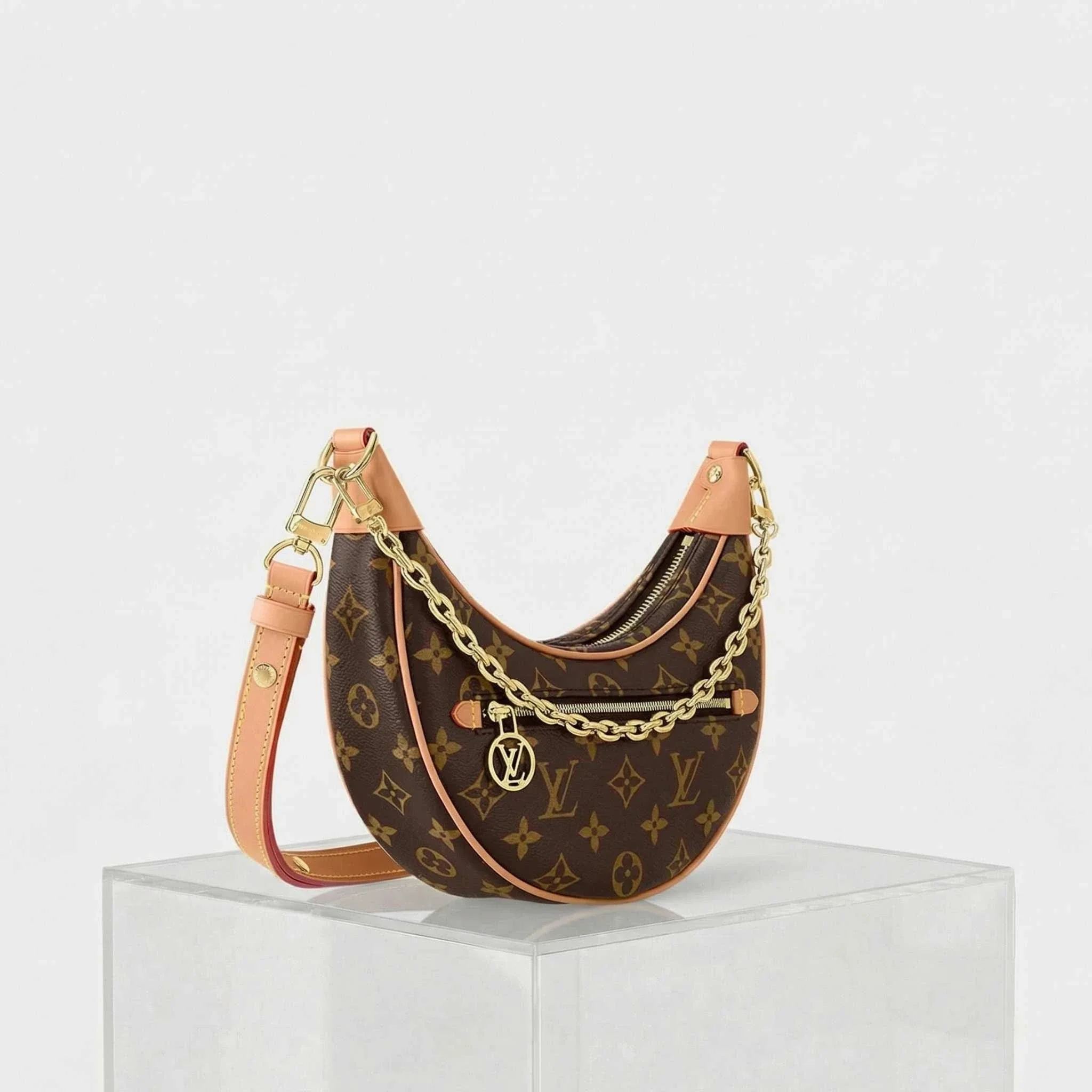 Loop Shoulder Bag Monogram Coated Canvas - Image 2