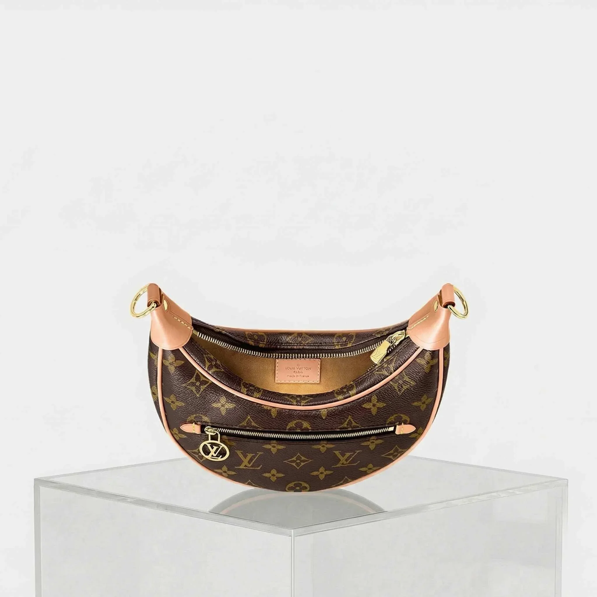 Loop Shoulder Bag Monogram Coated Canvas - Image 3