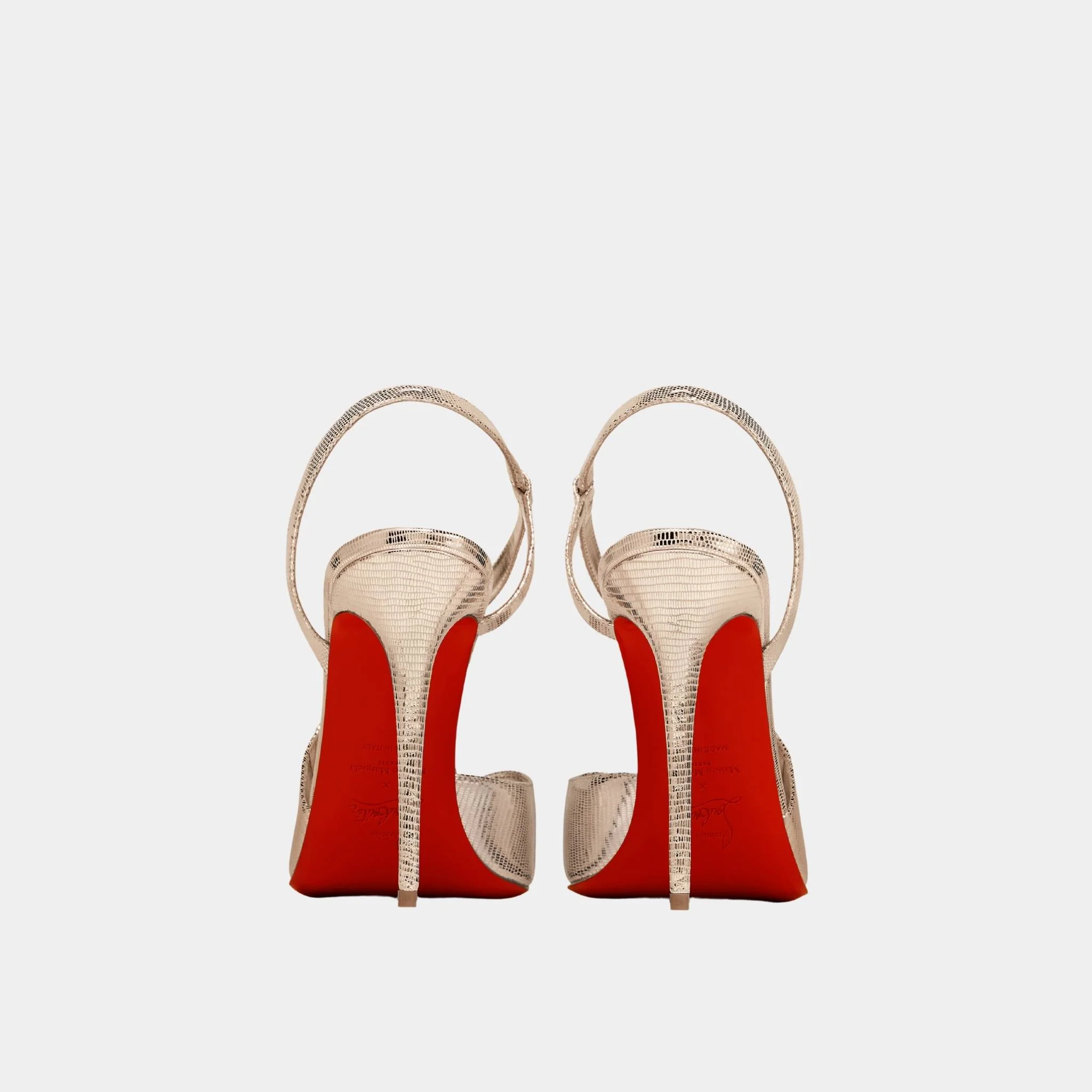 Loubiella Slingback Pump in Laminated Calfskin - Image 2