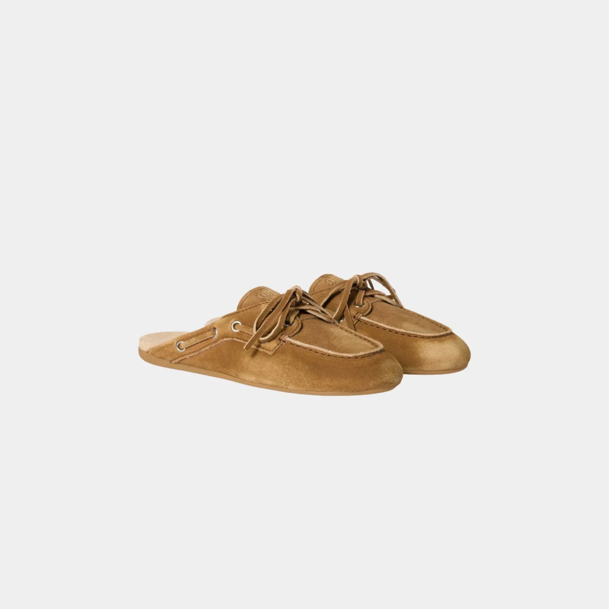 Faded Suede Mules
