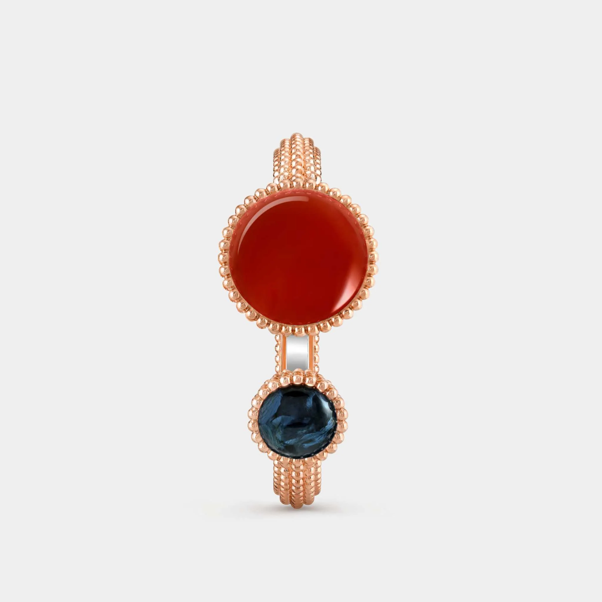 Sercet Watch Medium Model Rose Gold Carnelian Diamond Pearl Pietersite - Image 2