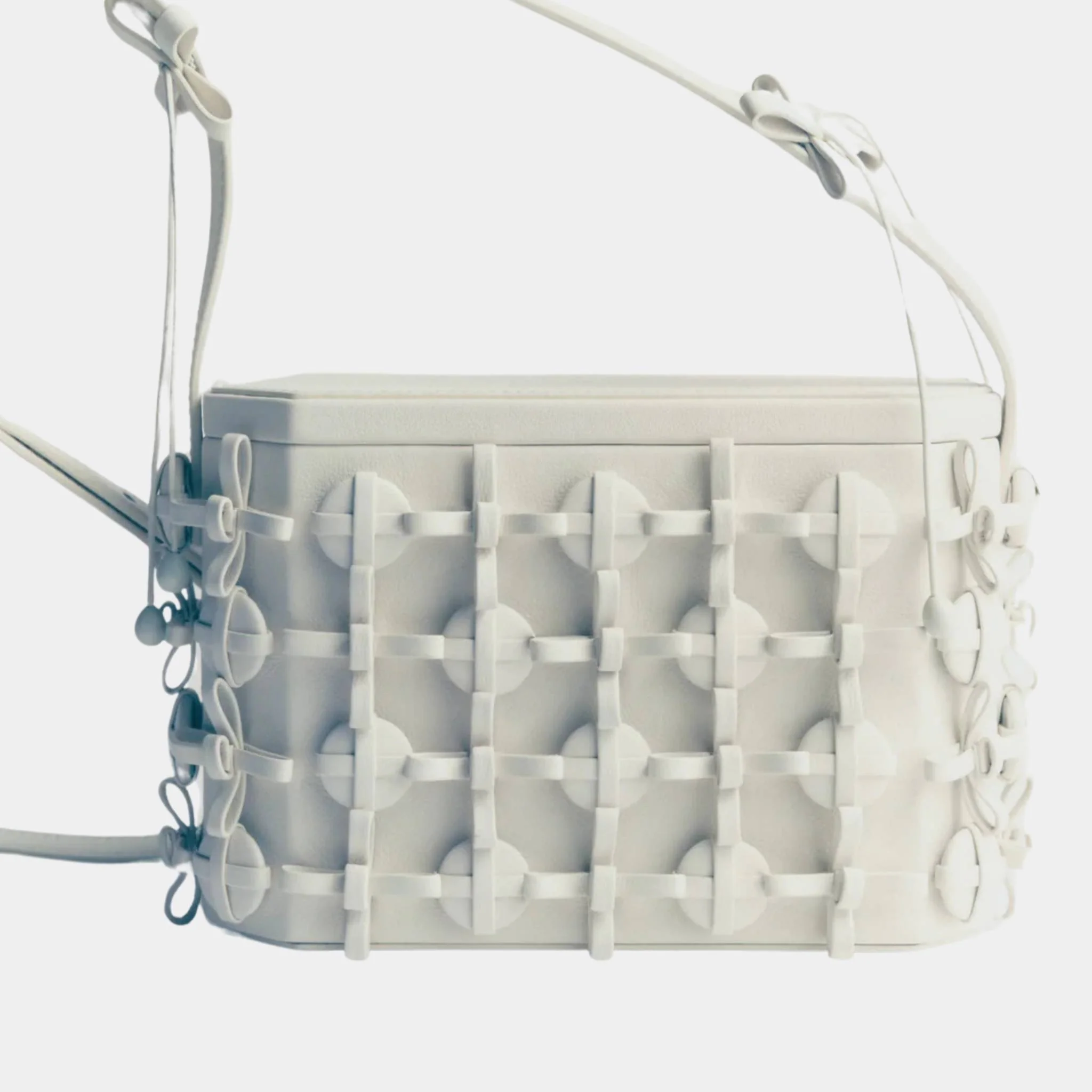 Button Bow Box Handbag - Image 4