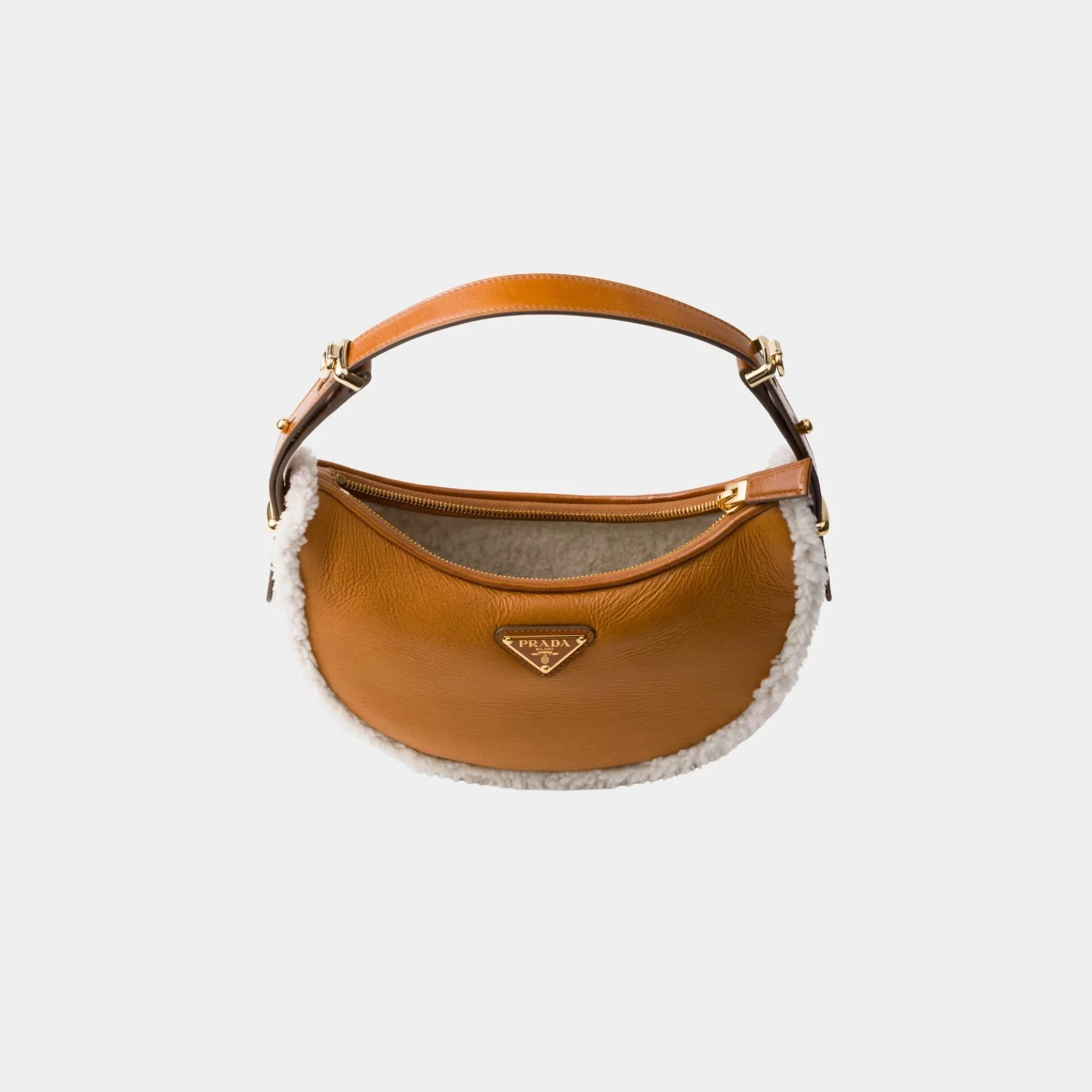 Arque Small Shearling Shoulder Bag - Image 2