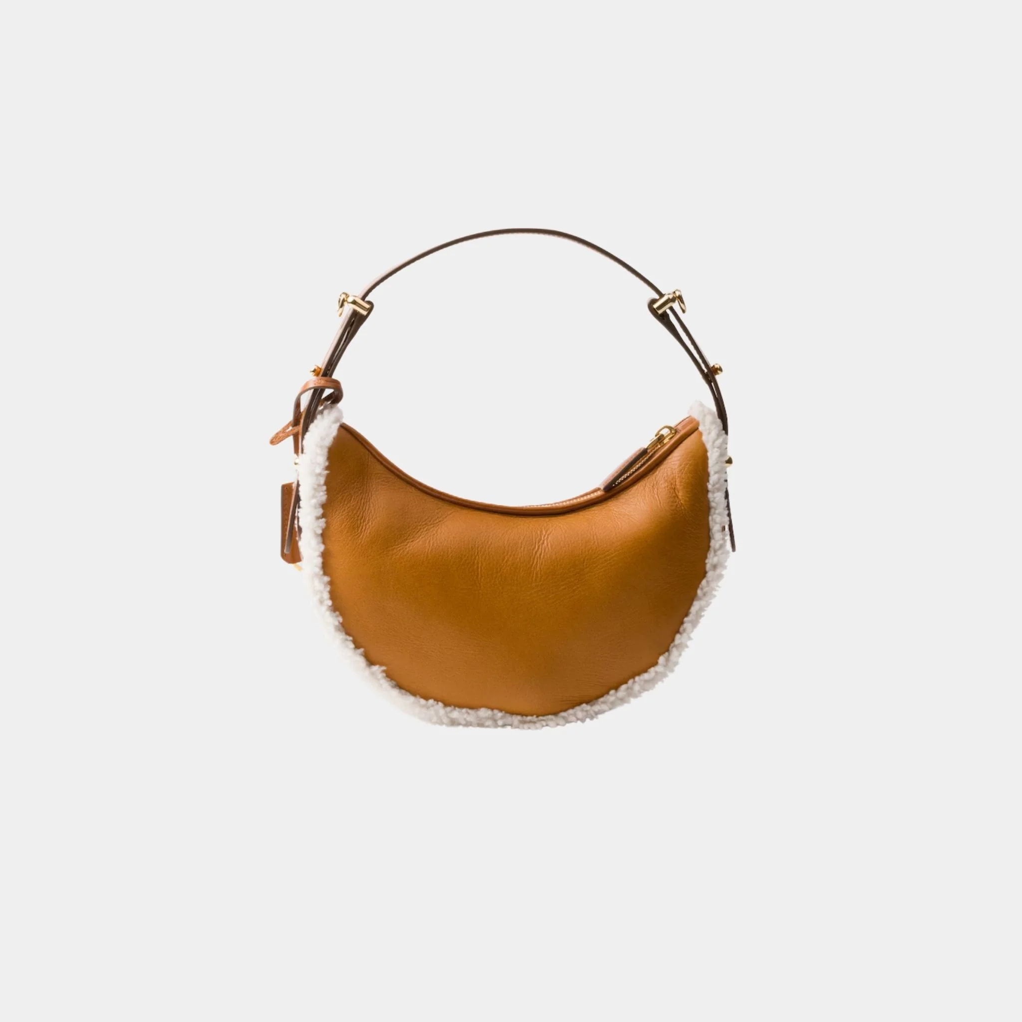 Arque Small Shearling Shoulder Bag - Image 3