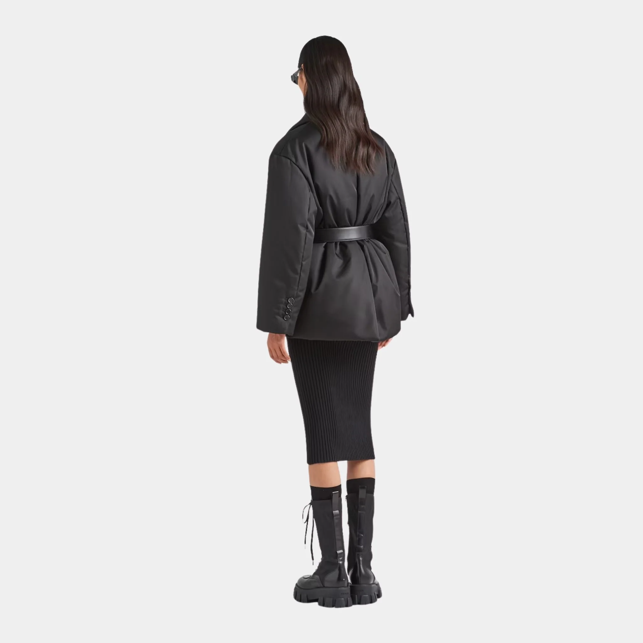 Black Re-Nylon Down Jacket - Image 3