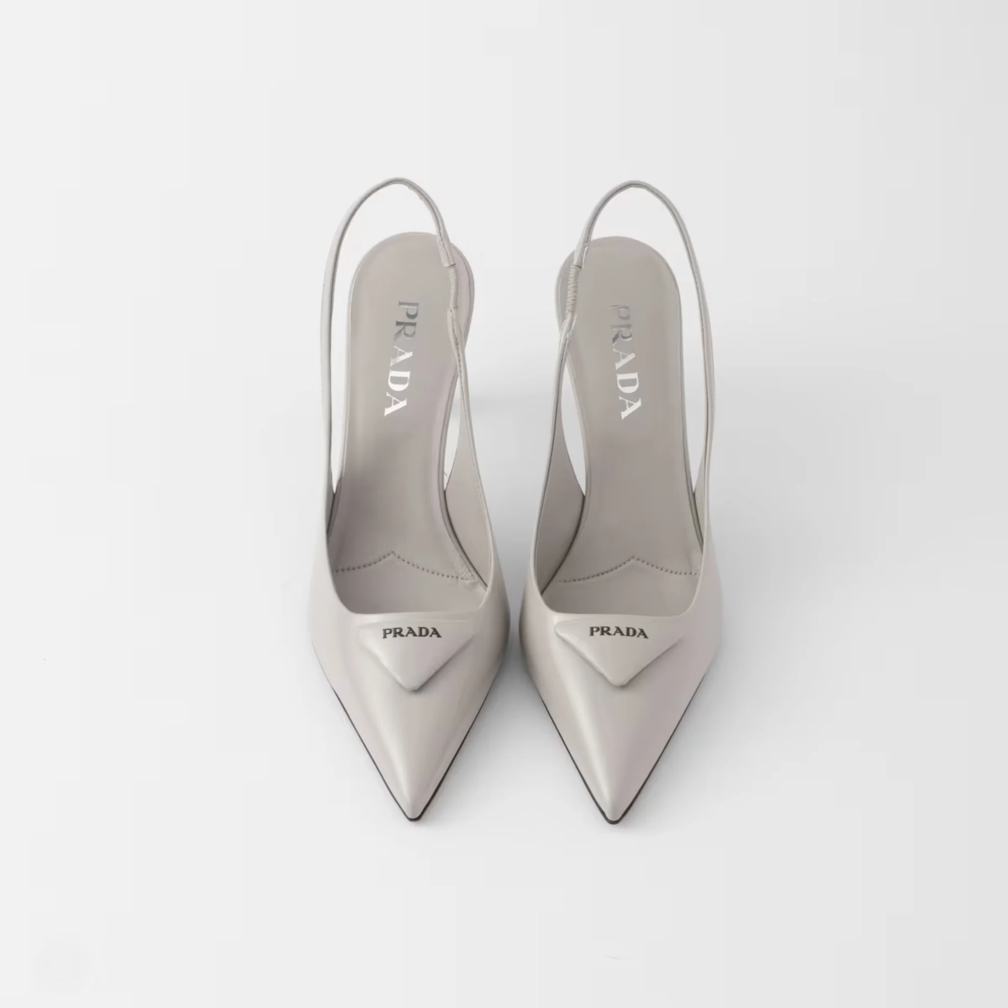 Brushed Leather Slingback Pumps - Image 2