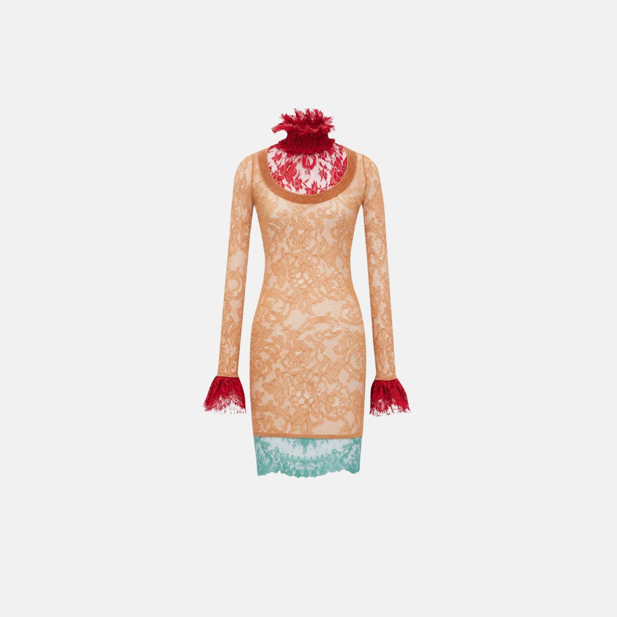 Dress In Lace Knit - Image 3